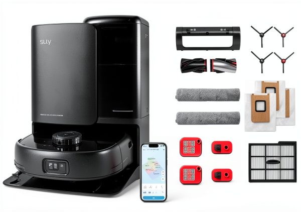 Eufy E25 Omni Robot Vacuum Mop Self Empty Self Wash-0