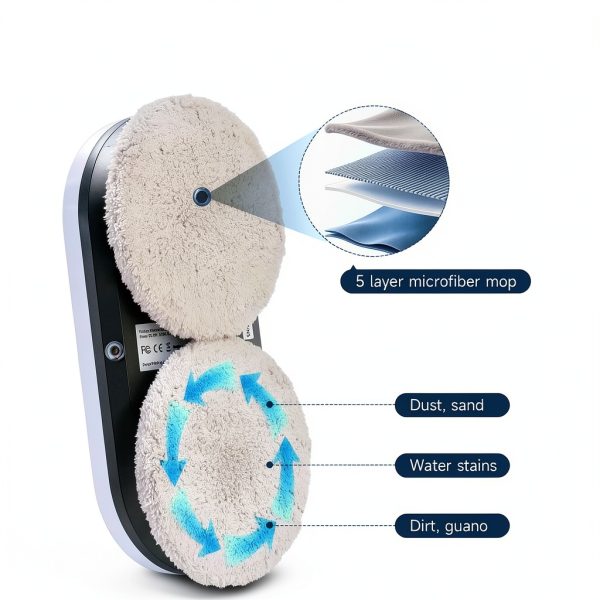Pavo Window Cleaning Robot 5600Pa Suction Smart Modes-13