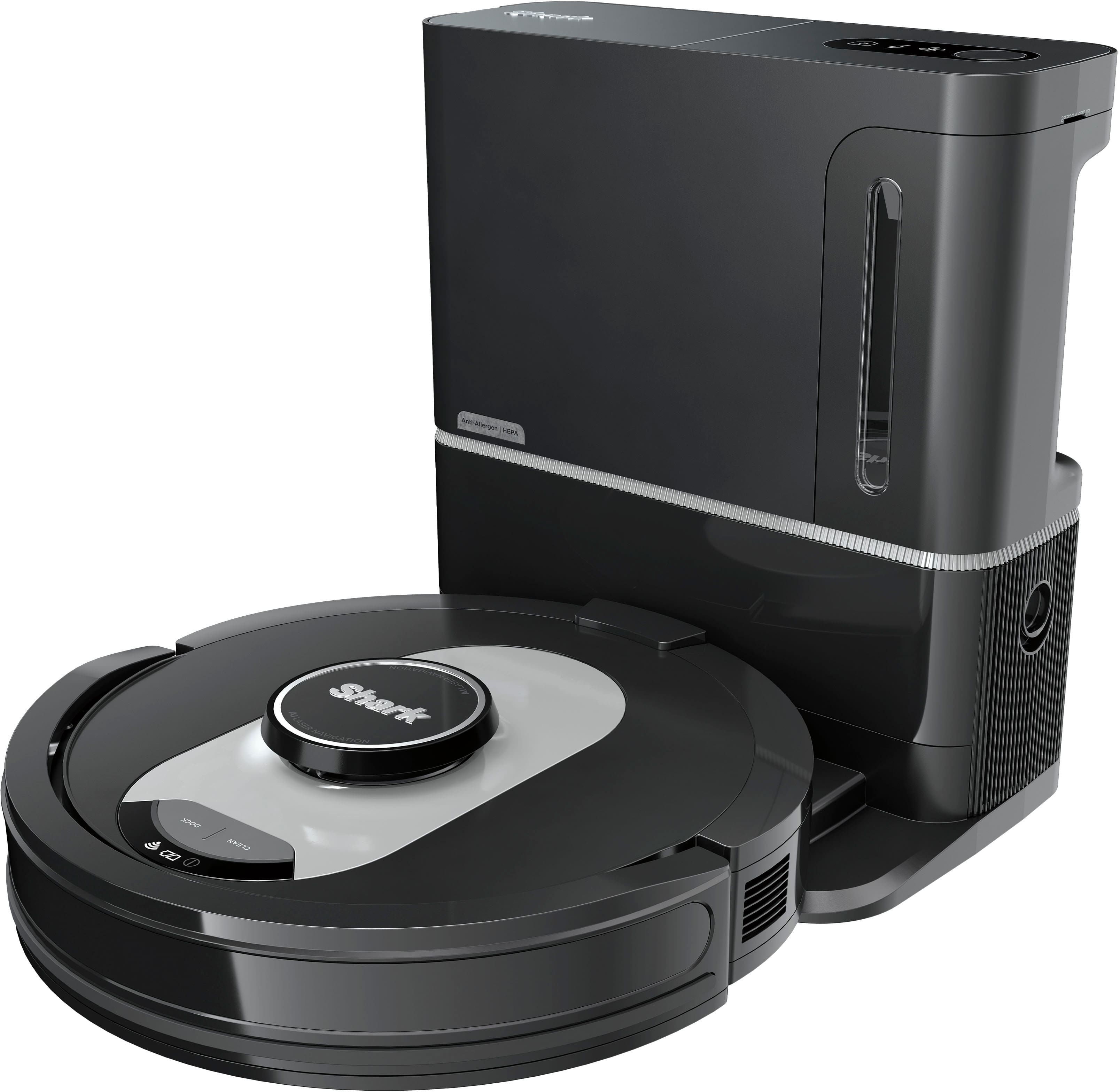 Shark AI Ultra Robot Vacuum cleaning a living room floor