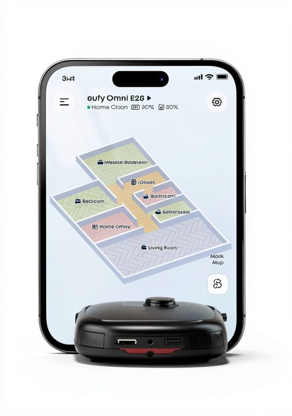 Eufy E25 Omni Robot Vacuum Self Cleaning Station Black-5