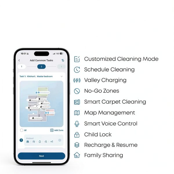 Eufy Robot Vacuum Omni E28 with Mop Pet Hair Self Cleaning-12