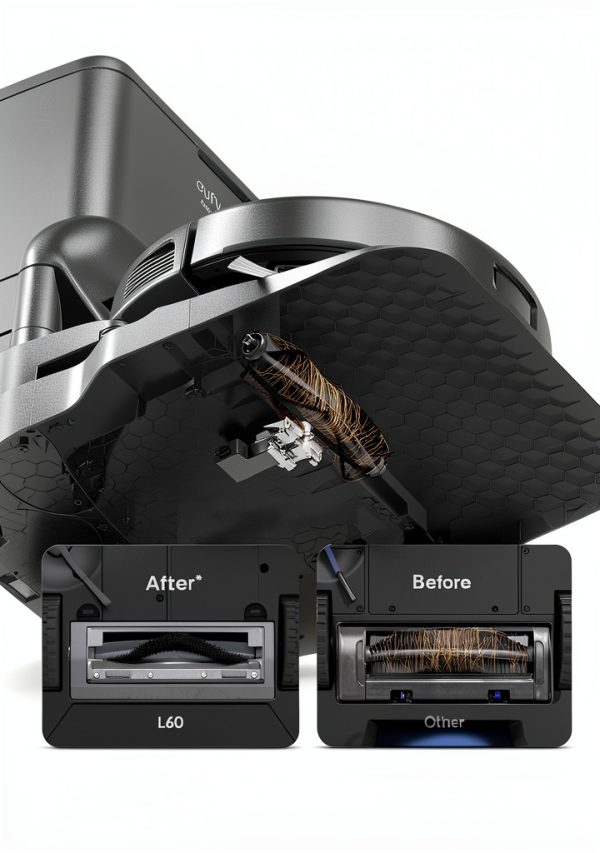 eufy L60 Robot Vacuum Self Empty Station Hair Detangling-1