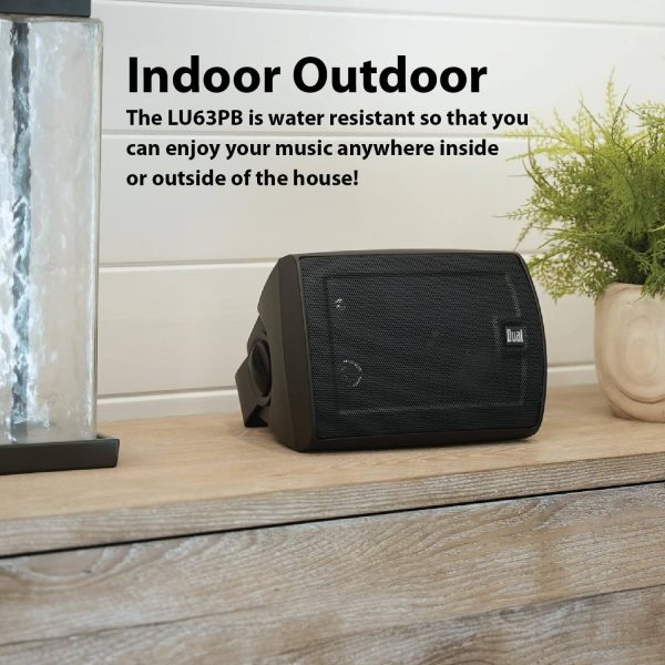Dual LU63PB 6.5 Inch 3 Way Outdoor Indoor Speakers-3