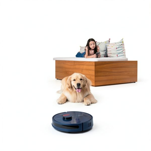bObsweep Dustin Robot Vacuum Mop Auto Empty Dock Navy-1