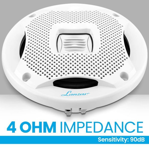 Pyle Lanzar 6.5 Waterproof Marine Speakers 400 Watt-3