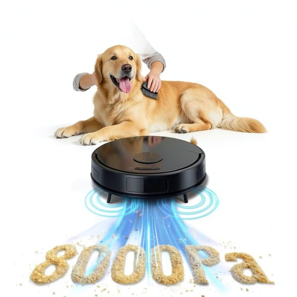 Teendow Robot Vacuum Mop App Control Pet Hair Self Charging-1