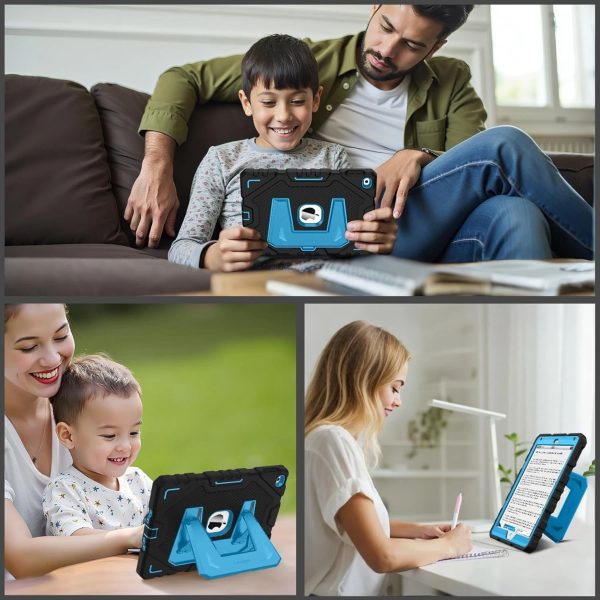 Rugged iPad Case Shockproof Kids Students 3 Layer Protection-5
