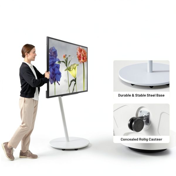 WALL SEVEN STAND A2 Grand Type Rolling TV Stand Large Screen-4
