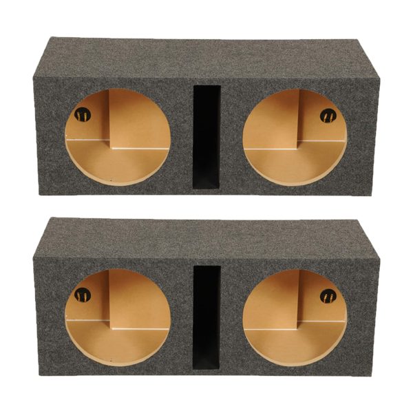QPower QBASS Dual 12 Inch Car Subwoofer Enclosure Box-0