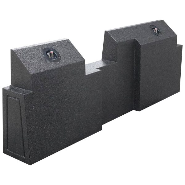 QPower Dual 10 Subwoofer Enclosure Jeep Gladiator Underseat-3