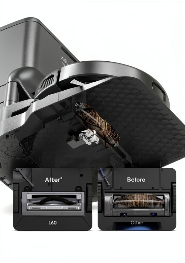 Eufy L60 Robot Vacuum Self Empty Station Hair Detangling-1