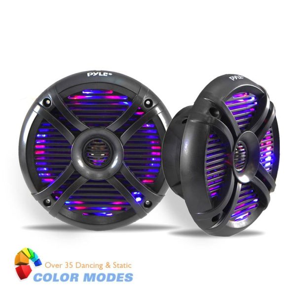 Pyle 6.5 Waterproof Marine Speakers 250W Outdoor Boats-1