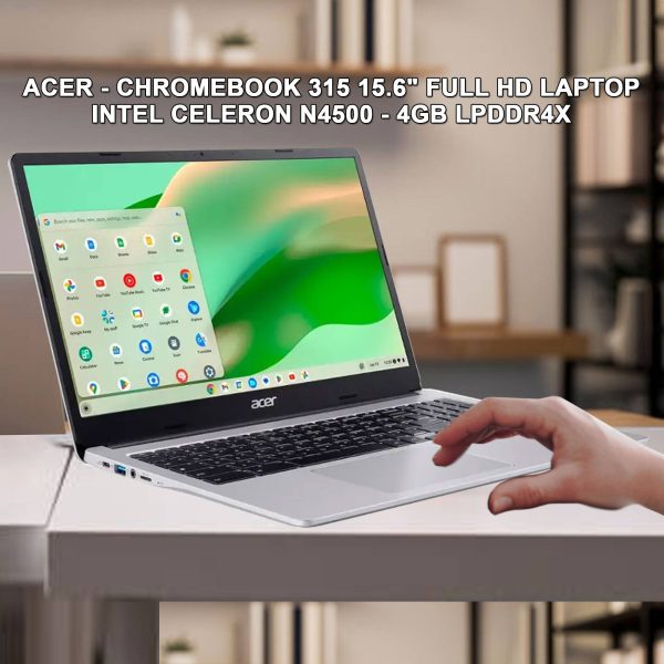 Acer Chromebook 315 15.6 Laptop Bundle with Case and-1