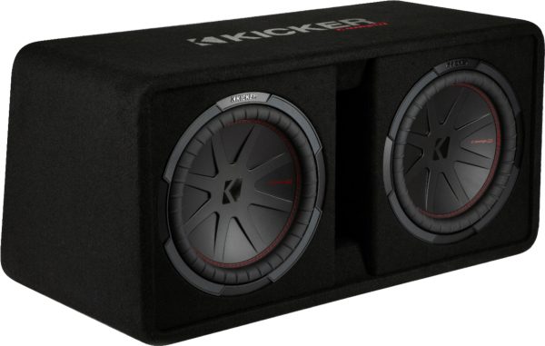 KICKER CompR Dual 12 Subwoofers Enclosure Car Audio-1