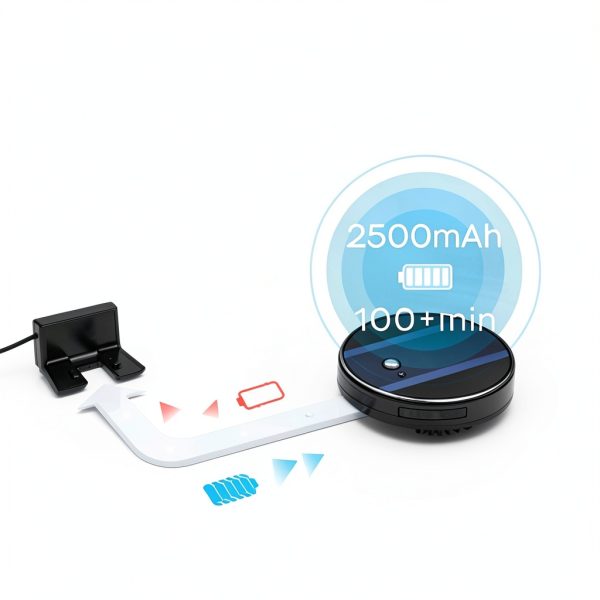 Anysun G6 Robot Vacuum Ultra Thin 1800Pa Suction Wi Fi-8
