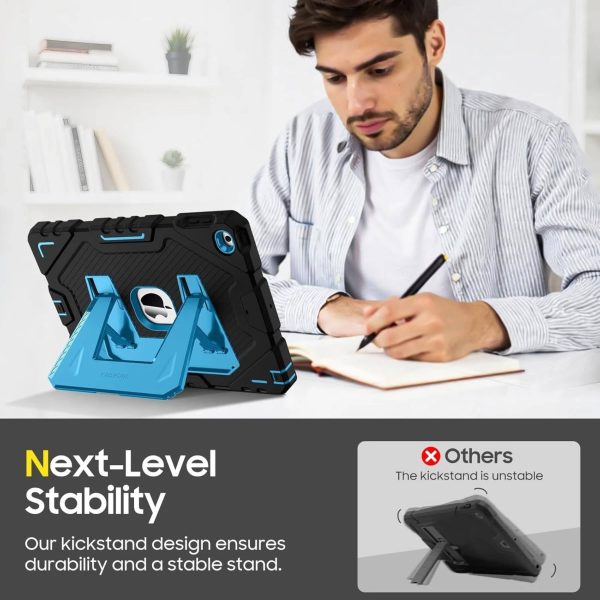 Rugged iPad Case Shockproof Kids Students 3 Layer Protection-4