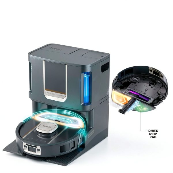 Shark PowerDetect ThermaCharged Robot Vacuum Mop Heated-1