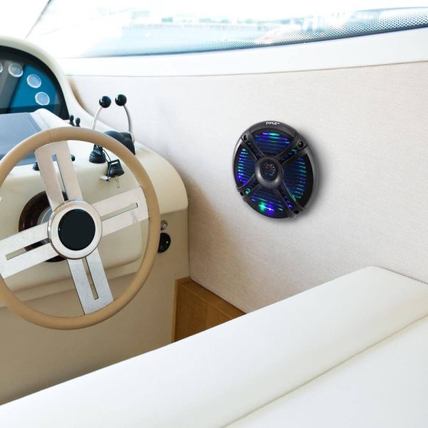 Pyle 6.5 Waterproof Marine Speakers 250W Outdoor Boats-6