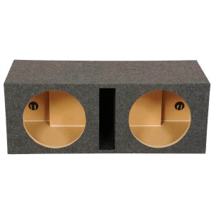 QPower Dual 15 Inch Vented MDF Subwoofer Sub Box Enclosure-0