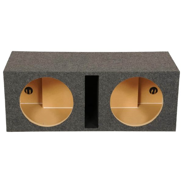 QPower Dual 15 Inch Vented MDF Subwoofer Sub Box Enclosure-0