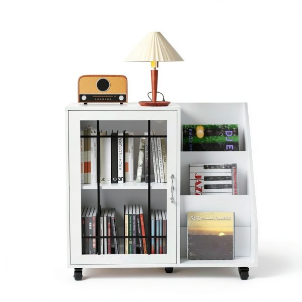 Winado Record Player Stand Mid Century Album Storage Table-8