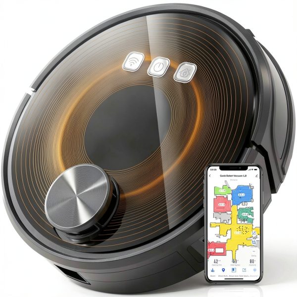 Anysun L8 Robot Vacuum Mop LiDAR Navigation Pet Hair-3