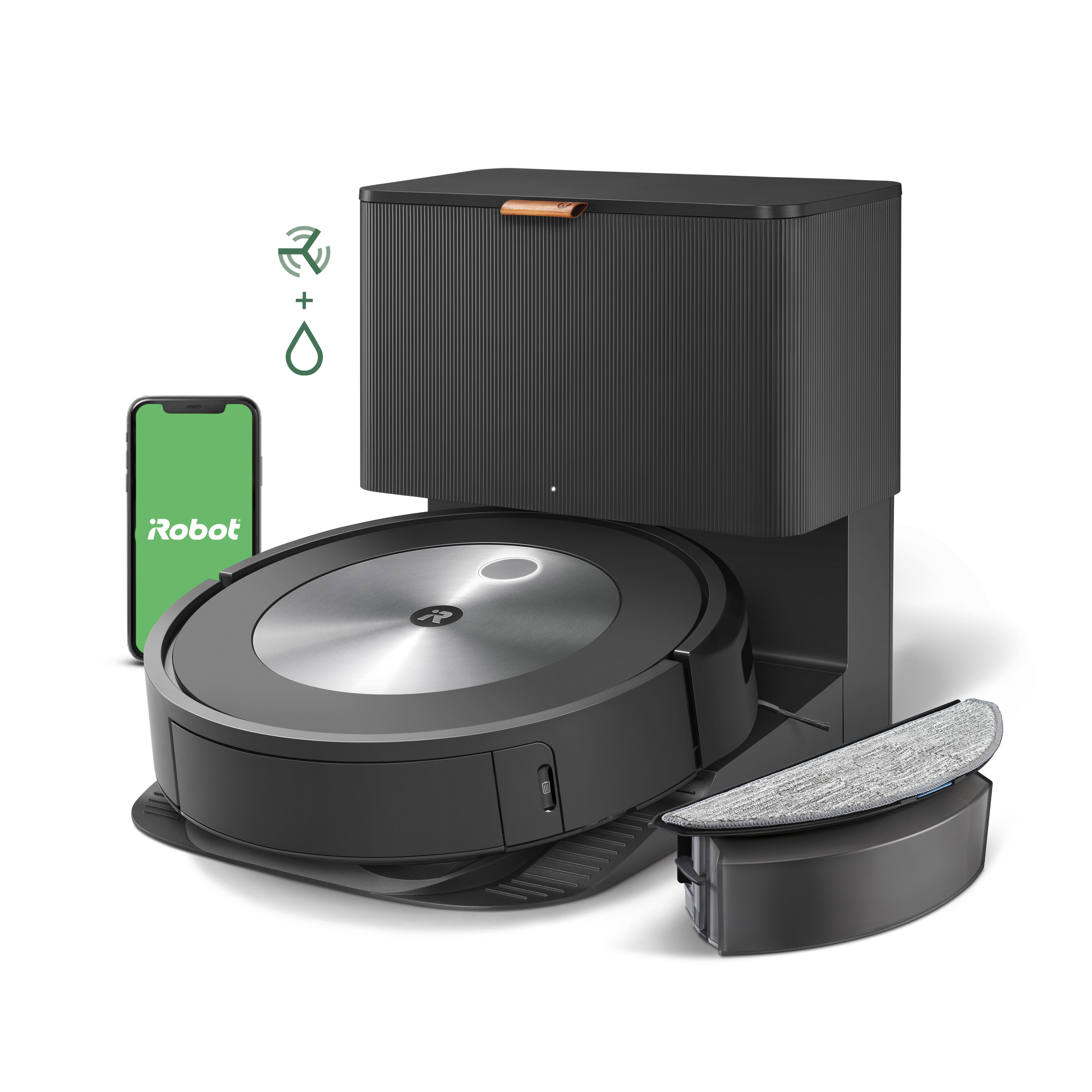 Installing iRobot Roomba Combo j5+ Self Emptying Vacuum Mop Graphite on a hardwood floor