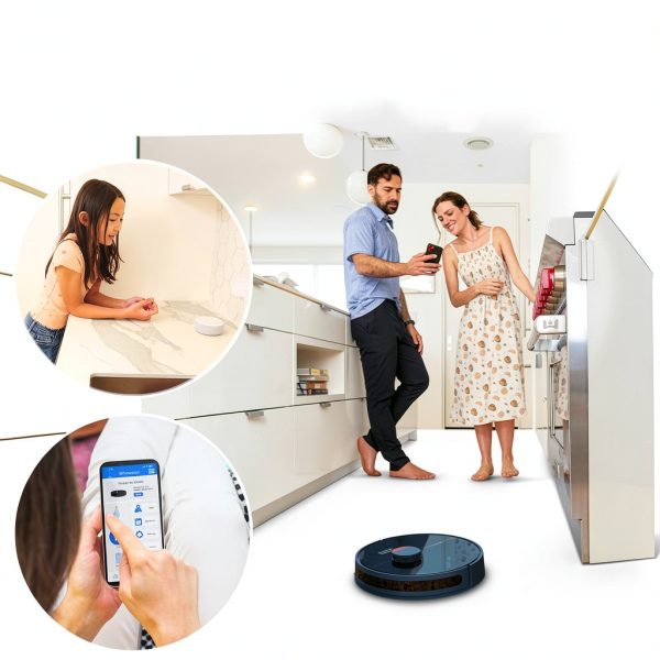 bObsweep Dustin Robot Vacuum Mop Auto Empty Dock Navy-4