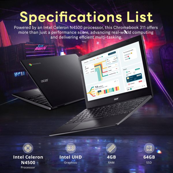 Acer Chromebook 311 Laptop Intel Celeron HD Display-1