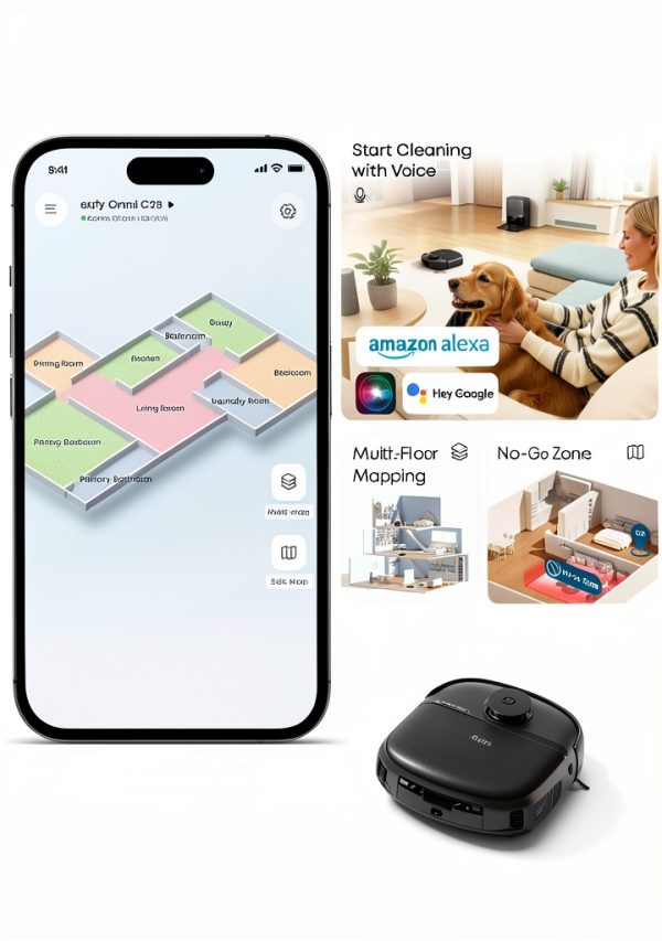 Eufy C28 Robot Vacuum Mop Self Cleaning 15000 Pa Suction-7