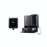 Eufy E25 Omni Robot Vacuum Self Cleaning Station Black-0