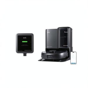 Eufy E25 Omni Robot Vacuum Self Cleaning Station Black-0