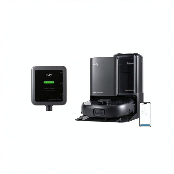 Eufy E25 Omni Robot Vacuum Self Cleaning Station Black-0