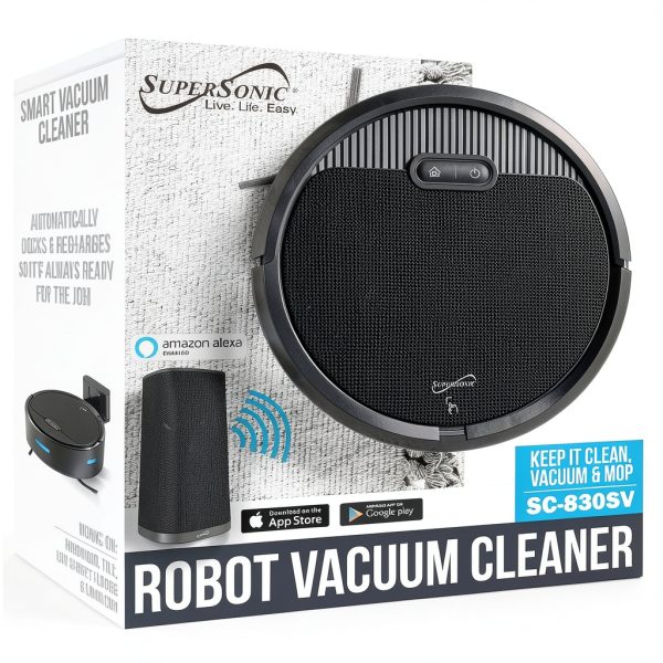 Supersonic Smart Robot Vacuum Gyroscope Technology Black-6
