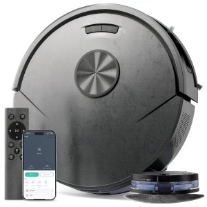 Teendow Robot Vacuum Mop App Control Pet Hair Self Charging-0