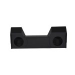 QPower Dual 10 Subwoofer Enclosure Dodge Ram Underseat-0