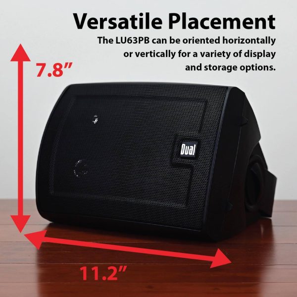 Dual LU63PB 6.5 Inch 3 Way Outdoor Indoor Speakers-2
