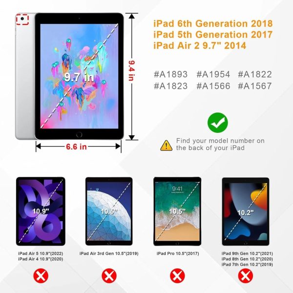 Rugged iPad Case Shockproof Kids Students 3 Layer Protection-2